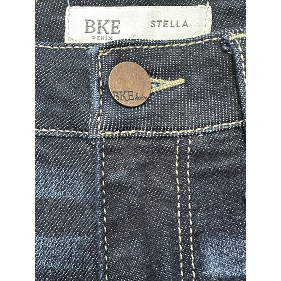 Buckle BKE Stella Bootcut Low Rise Slim Fit Jeans Womens 29x25” Dark Wash READ - Picture 2 of 16